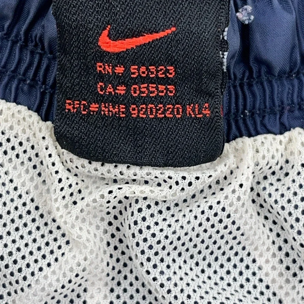 Vintage Y2K Nike Swim Trunks Men Large Navy Blue Bored Shorts Spellout‎ 2000s